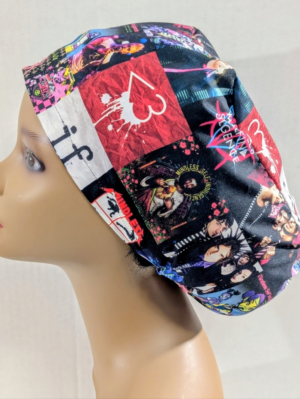 Mindless Self Indulgenc, Euro Style Scrub Cap, Scrub Cap, Surgery Hat, Chemo Hat